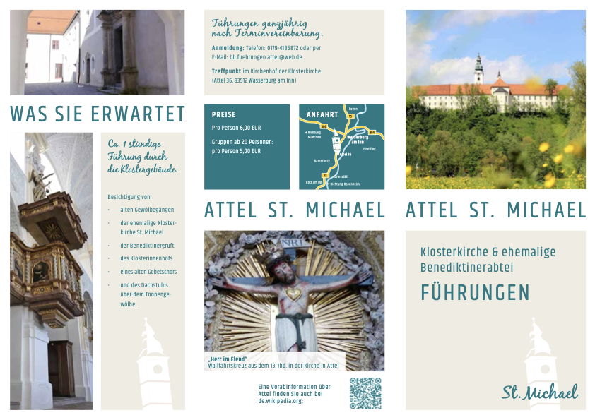 Flyer Vorschau Kirchenführung Attel